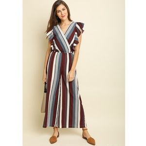 SALE NWT Striped Wide Leg Jumpsuit